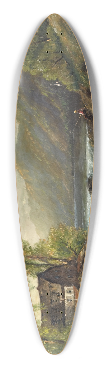 Edmund Darch Lewis - The Old Mill Stream 39.3 inch art pintail longboard deck