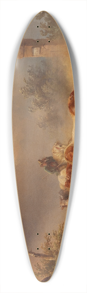 Edmund Mahlknecht - Returning Home With An Approaching Storm 39.3 inch art pintail longboard deck