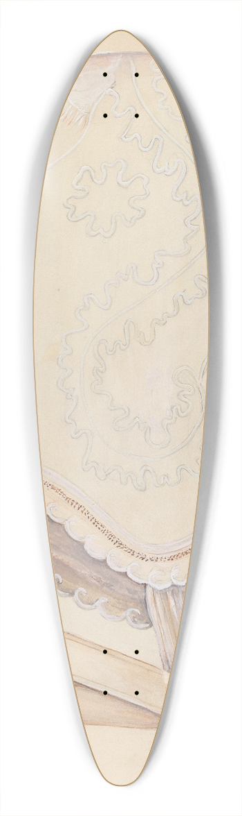 Edna C. Rex - Ladys Cap 39.3 inch art pintail longboard deck