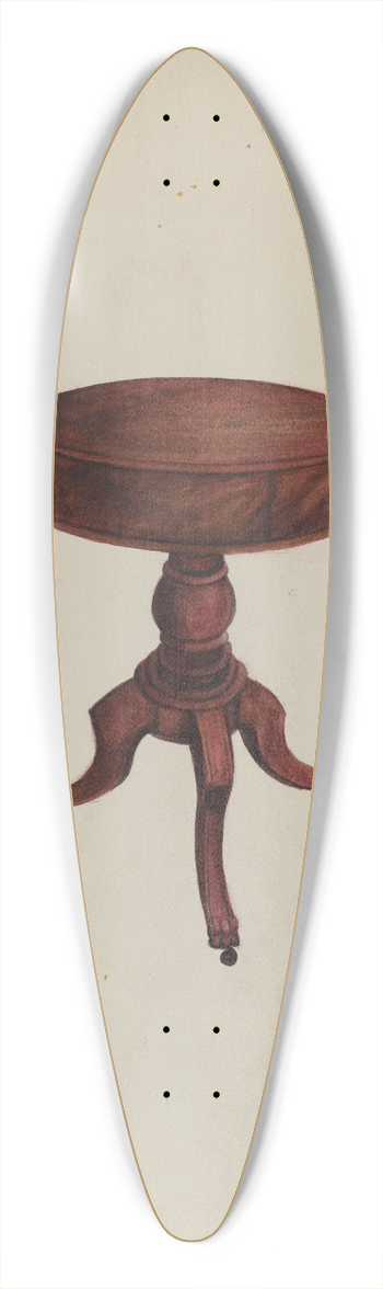 Edna C. Rex - Table 39.3 inch art pintail longboard deck