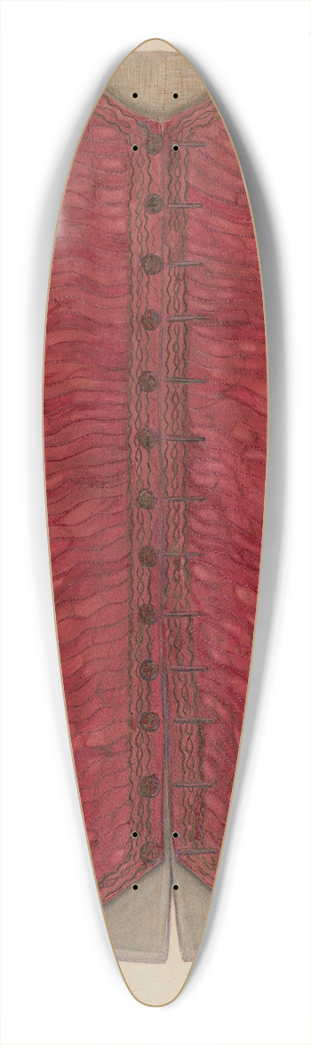 Edna C. Rex - Wedding Vest 39.3 inch art pintail longboard deck