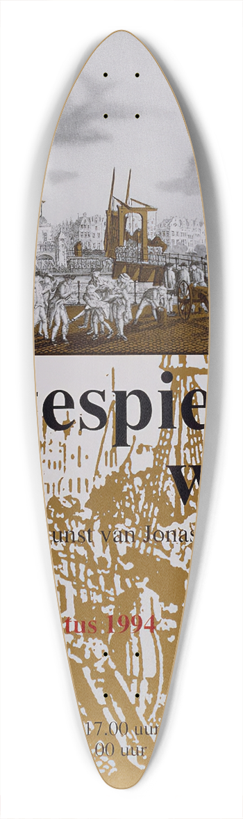 Edo Mulder - Een gespiegelde wereld 39.3 inch art pintail longboard deck