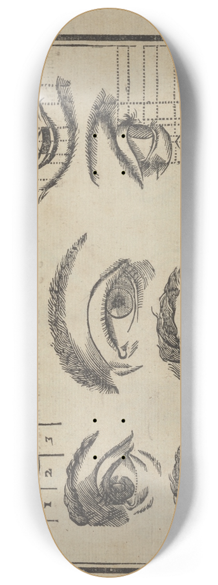 Jean Cousin the Younger - Lart de dessiner de Maistre Jean Cousin Pl.02 8.25 inch art skate deck