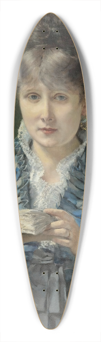 Eduardo Leon Garrido - The Reader 39.3 inch art pintail longboard deck