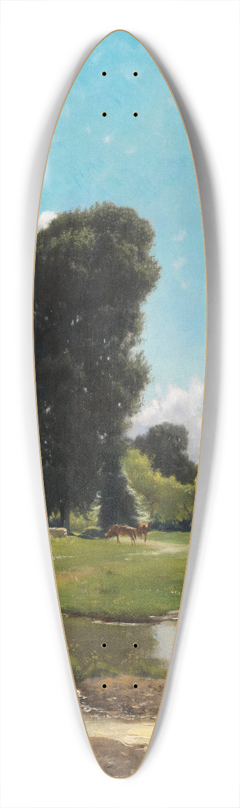 Eduardo Monteforte - Parco Spinelli 39.3 inch art pintail longboard deck