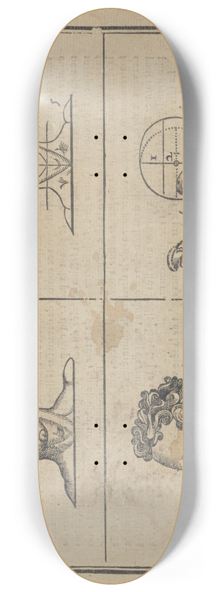 Jean Cousin the Younger - Lart de dessiner de Maistre Jean Cousin Pl.04 8.25 inch art skate deck