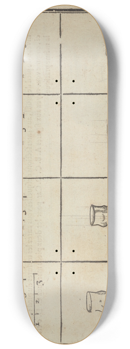 Jean Cousin the Younger - Lart de dessiner de Maistre Jean Cousin Pl.11 8.25 inch art skate deck