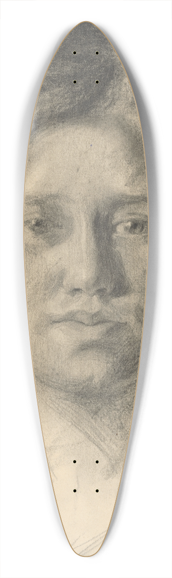 Eduard Putra - Womans Head 39.3 inch art pintail longboard deck
