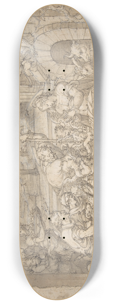 Jean Cousin the Younger - The Adoration of the Shepherds 8.25 inch art skate deck