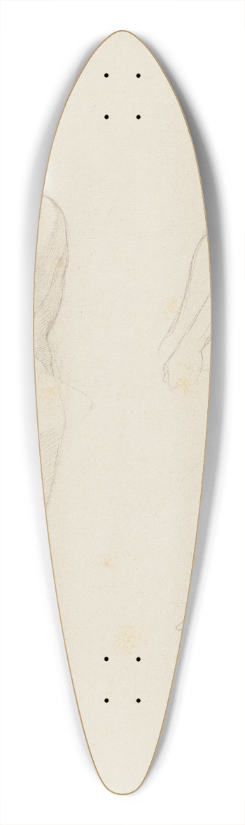 Eduard von Steinle - Study from the nude 39.3 inch art pintail longboard deck