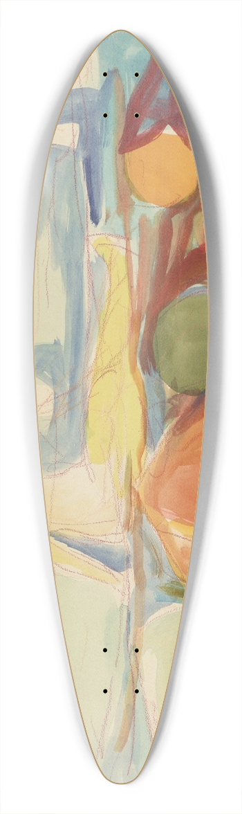 Edvard Munch - Badende kvinner, sgrdstrand 39.3 inch art pintail longboard deck