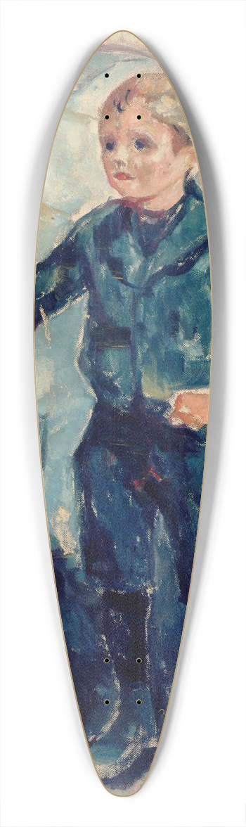 Edvard Munch - Boy In Blue 39.3 inch art pintail longboard deck