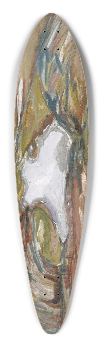 Edvard Munch - Coastal Landscape 39.3 inch art pintail longboard deck