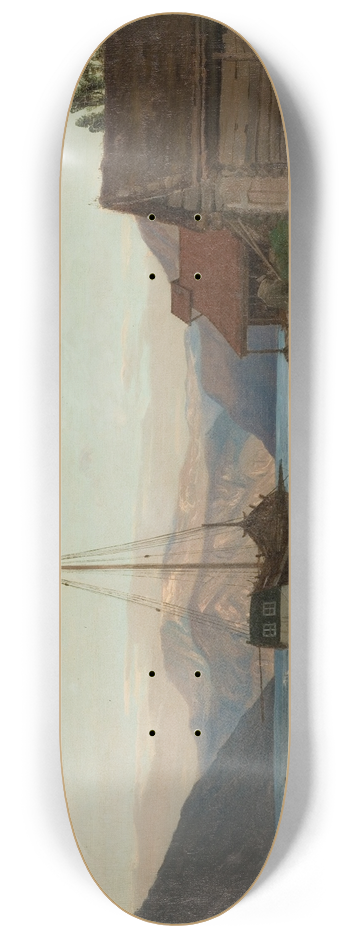 Amaldus Nielsen - Aften ved Balestrand 8.25 inch art skate deck