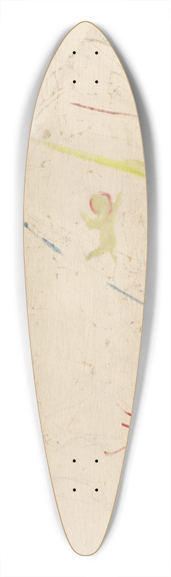 Edvard Munch - Geniuses in Sunrays 39.3 inch art pintail longboard deck