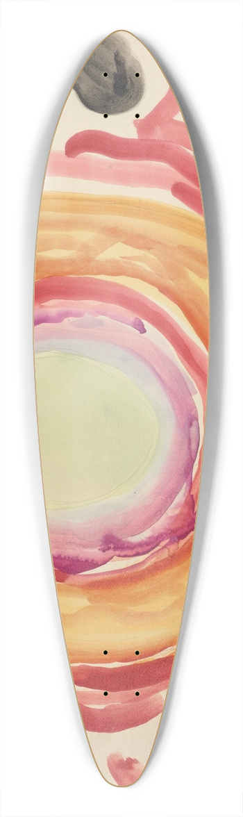 Edvard Munch - Kunstneren og hans syke ye. Optisk illusjon. 39.3 inch art pintail longboard deck