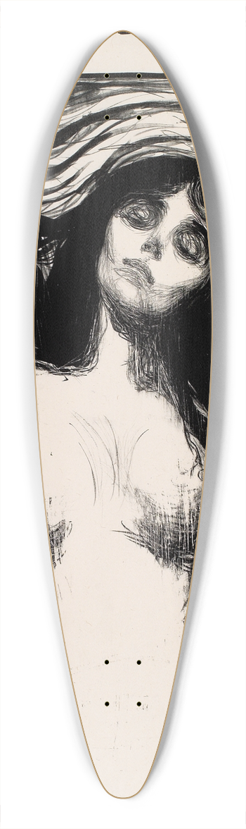 Edvard Munch - Madonna 39.3 inch art pintail longboard deck
