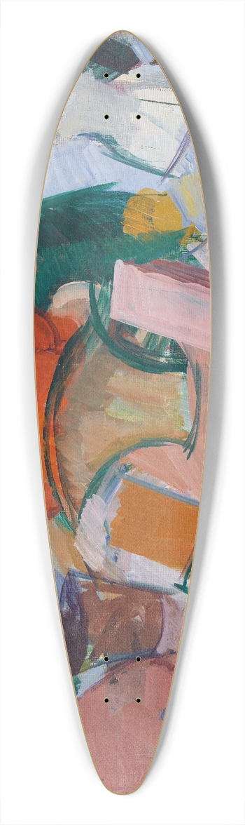 Edvard Weie - Still Life with Oranges in a Basket 39.3 inch art pintail longboard deck