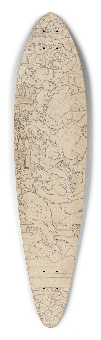 Edward Francis Burney - Study for St. Paul at Ephesus 39.3 inch art pintail longboard deck