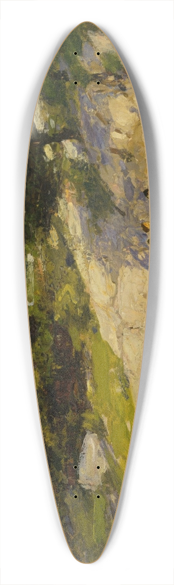 Edward Henry Potthast - Boating in Central Park 39.3 inch art pintail longboard deck