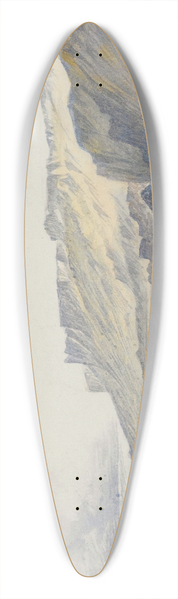 Edward Lear - Ascalon, Palestine 39.3 inch art pintail longboard deck