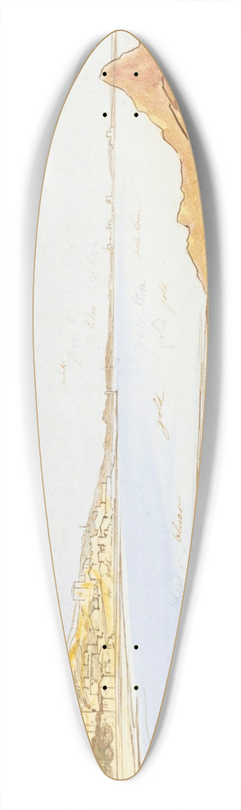 Edward Lear - Cannes 39.3 inch art pintail longboard deck