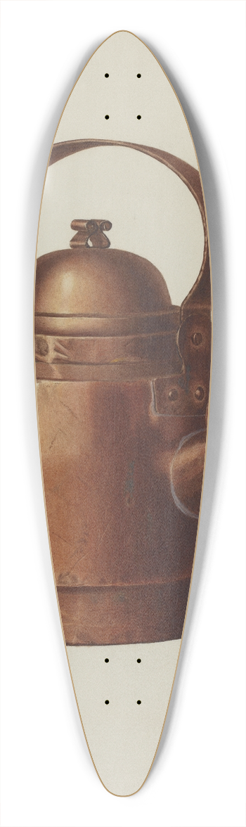 Edward L. Loper - Copper Kettle 39.3 inch art pintail longboard deck