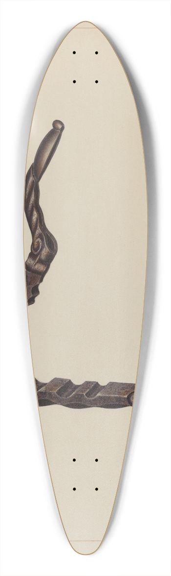 Edward L. Loper - Cork Compressor 39.3 inch art pintail longboard deck