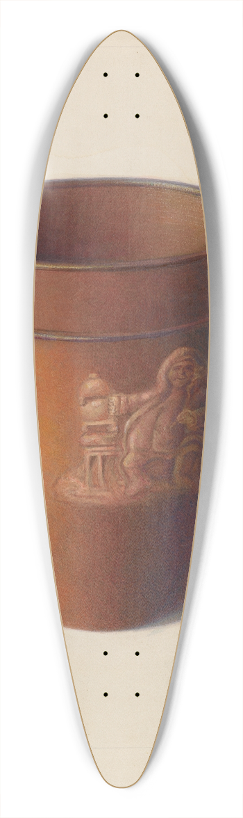 Edward L. Loper - Crock 39.3 inch art pintail longboard deck