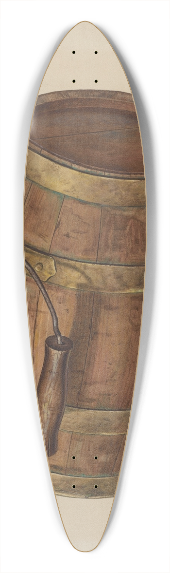 Edward L. Loper - Field Keg 39.3 inch art pintail longboard deck