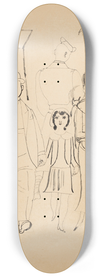 Jean Emile Laboureur - Dimanche 8.25 inch art skate deck