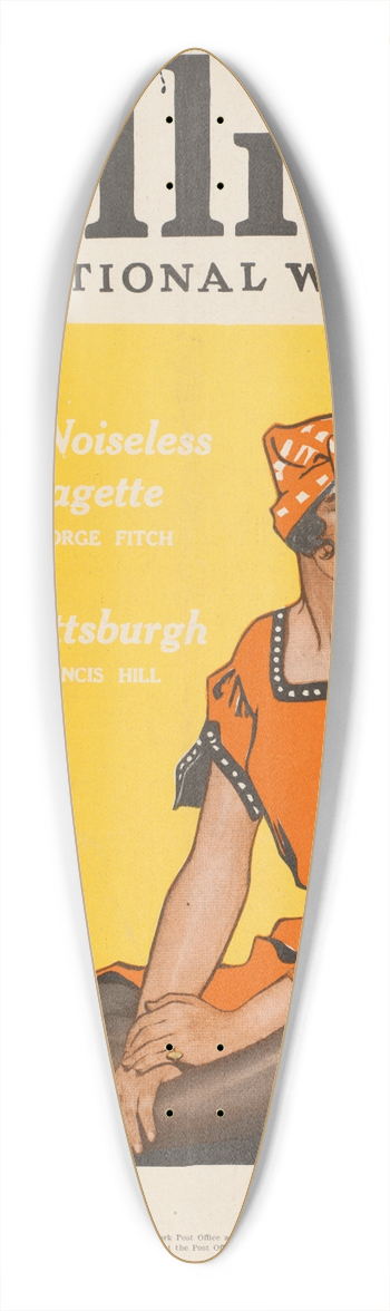 Edward Penfield - Colliers, the national weekly 39.3 inch art pintail longboard deck
