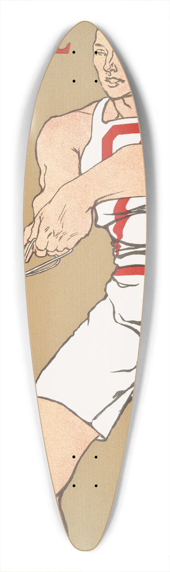 Edward Penfield - Cornell 39.3 inch art pintail longboard deck