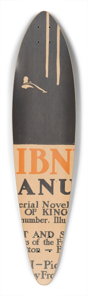 Edward Penfield - Scribners for January 39.3 inch art pintail longboard deck
