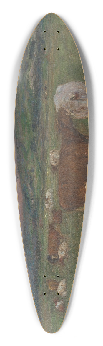 Edward Stott - Peaceful Evening 39.3 inch art pintail longboard deck