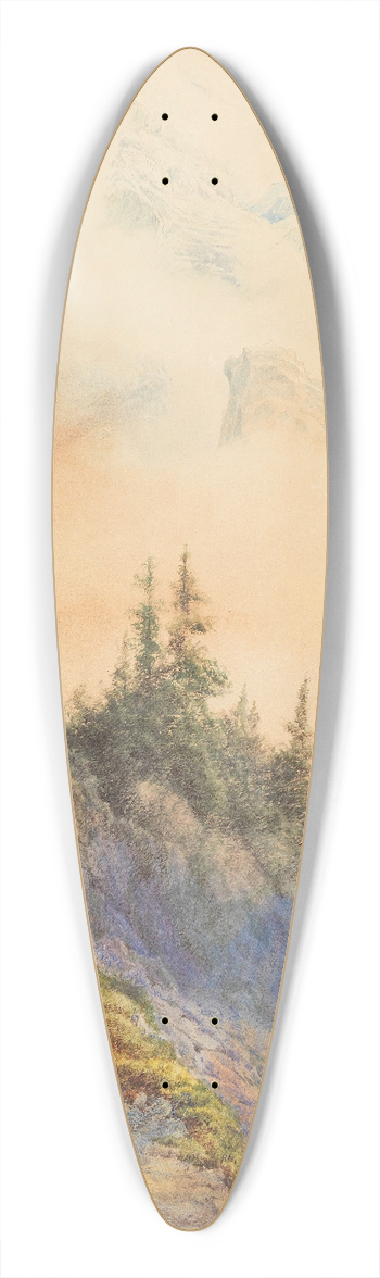 Edward Theodore Compton - In den Dolomiten 39.3 inch art pintail longboard deck