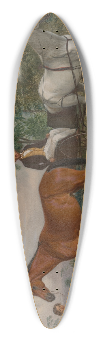 Edward Troye - Self-Portrait 39.3 inch art pintail longboard deck