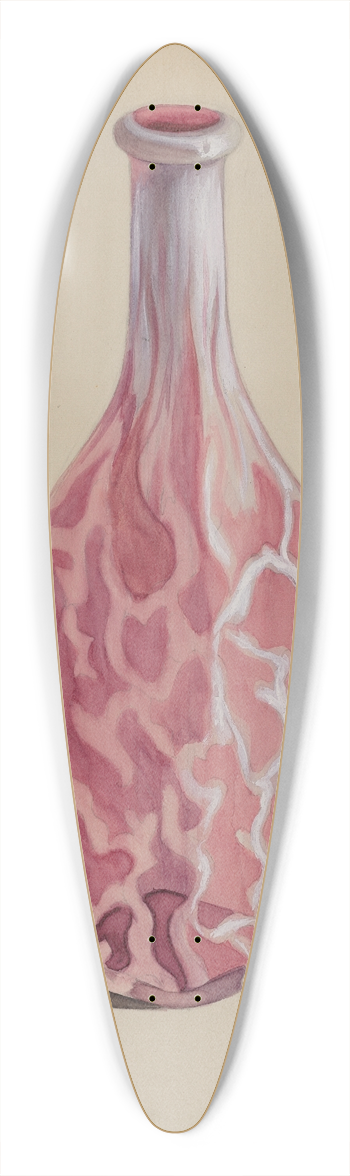 Edward White - Barbers Bottle 39.3 inch art pintail longboard deck