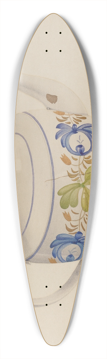 Edward White - Teapot 39.3 inch art pintail longboard deck