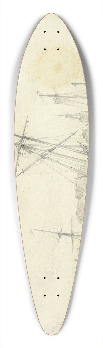 Edward William Cooke - Edam 39.3 inch art pintail longboard deck