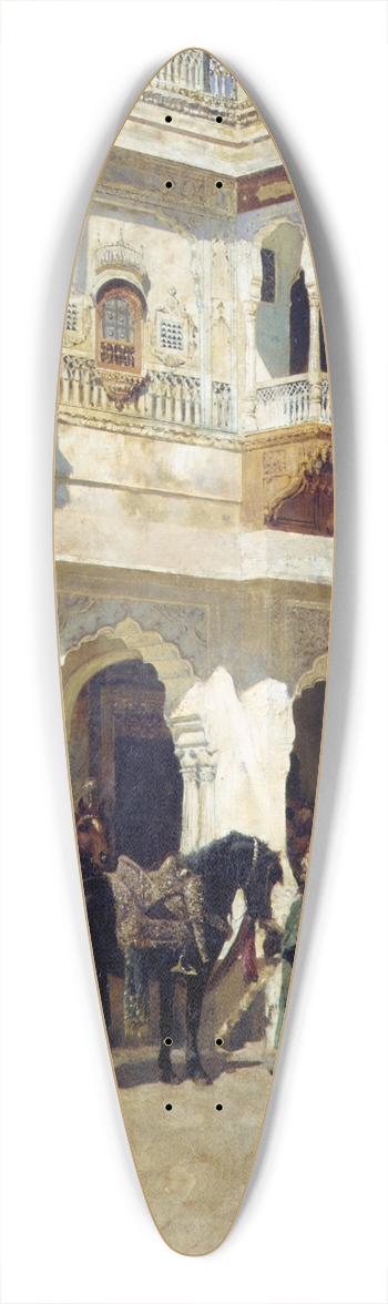 Edwin Lord Weeks - The Rajah Starting on a Hunt 39.3 inch art pintail longboard deck