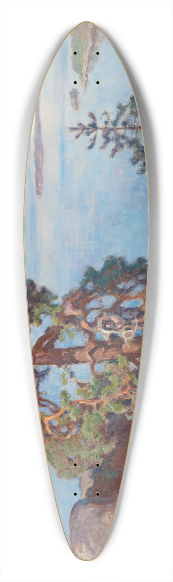 Eero Jrnefelt - Landscape from Koli 39.3 inch art pintail longboard deck