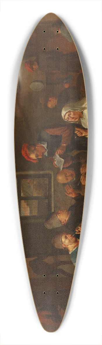 Egbert Van Heemskerck - Kroscene med festende bnder 39.3 inch art pintail longboard deck