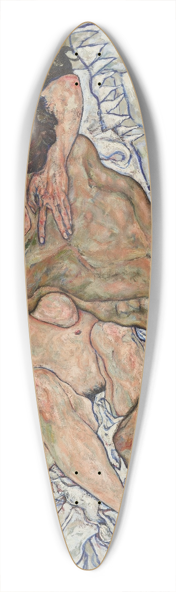 Egon Schiele - Die Umarmung 39.3 inch art pintail longboard deck