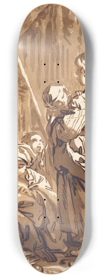 Jean Franois Janinet - Les Nourrices 8.25 inch art skate deck