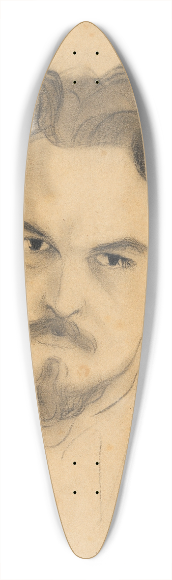 Egon Schiele - Portrtstudie Anton Peschka 39.3 inch art pintail longboard deck