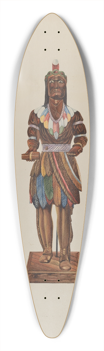 Einar Heiberg - Cigar Store Indian 39.3 inch art pintail longboard deck