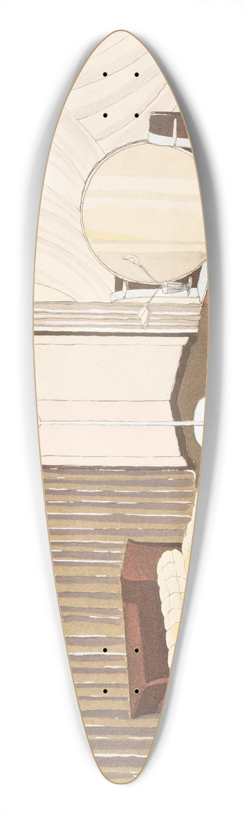 E. Kohlmann - Chambre a Coucher 39.3 inch art pintail longboard deck