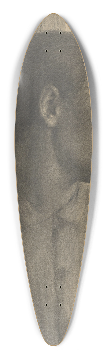 Elemr Halsz-Hradil - Study of a Womans Head in Profile 39.3 inch art pintail longboard deck