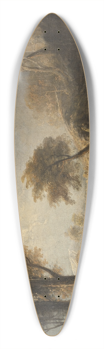 Elias Martin - Landscape with Rustics and Cattle 39.3 inch art pintail longboard deck